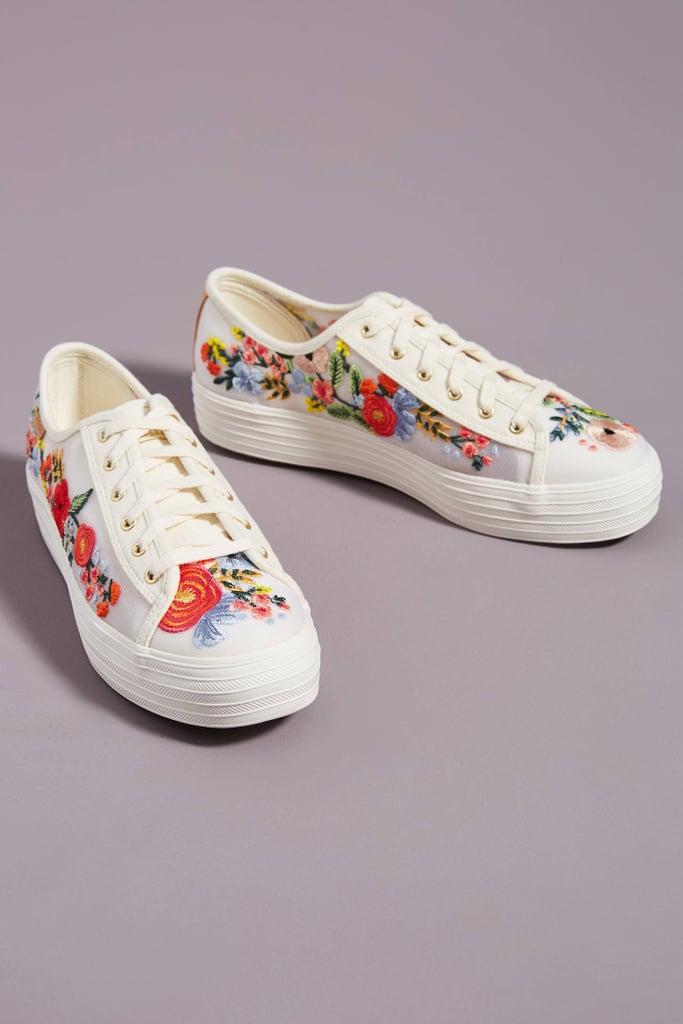 Keds Embroidered Platform Sneakers