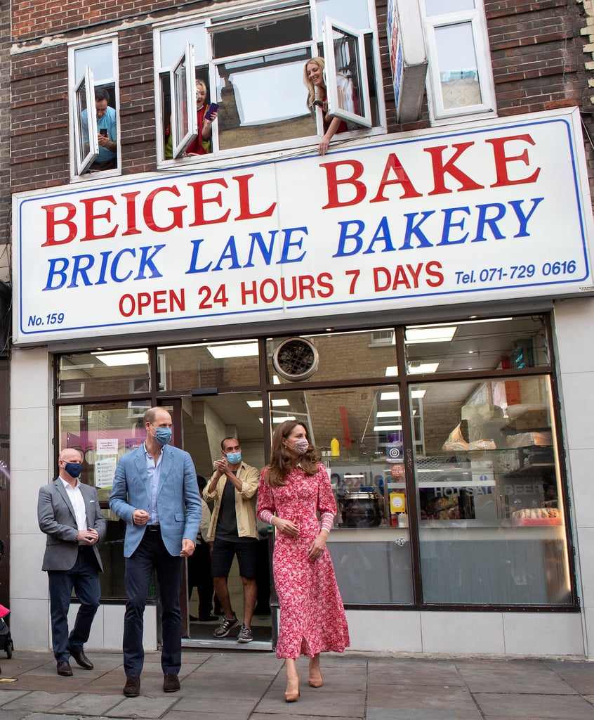 Kate Middleton's Red Dress at Muslim Centre and Beigel Bake