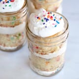 Mason Jar Funfetti Layer Cakes