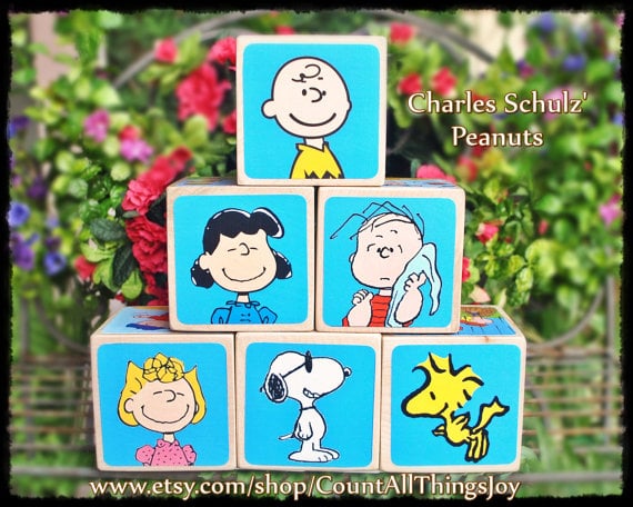 Charlie Brown Wooden Blocks