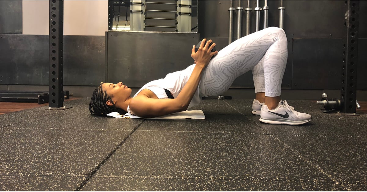 How To Do A Weighted Glute Bridge Popsugar Fitness Uk