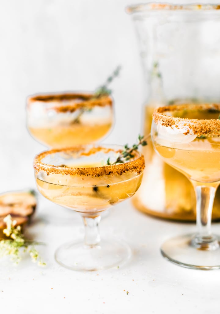 Honey-Roasted Pear Sparkling Cocktail
