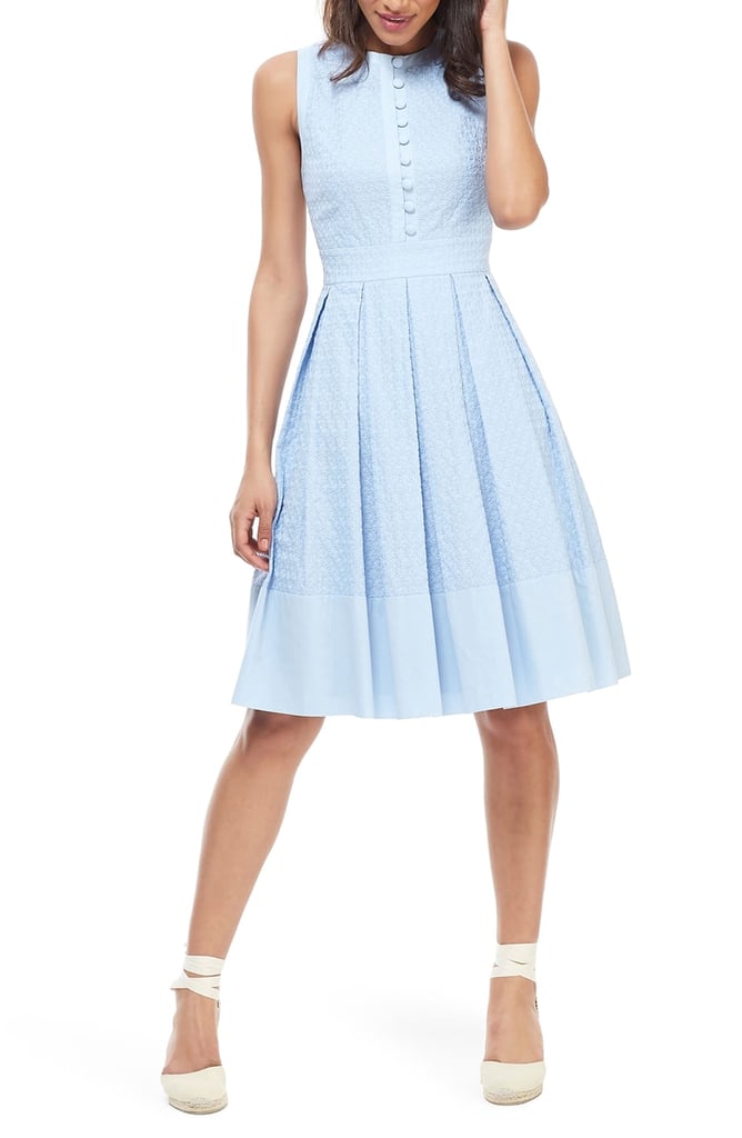 Gal Meets Glam Collection Ellen Fit & Flare Cotton Dress