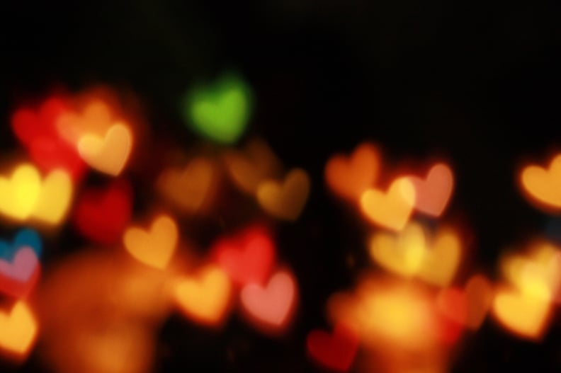 Heart Lights Zoom Background