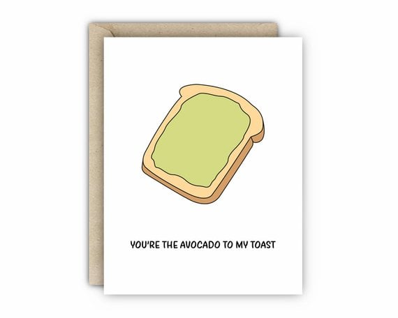 Avocado Toast Card ($5)