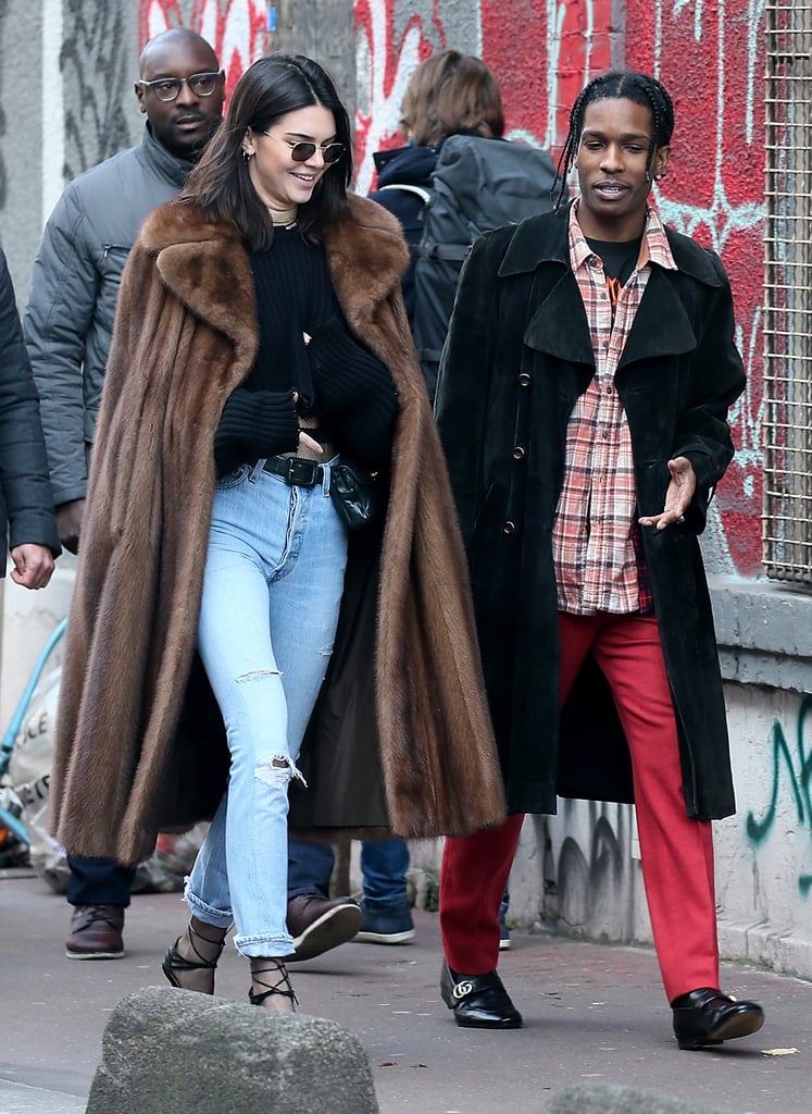 Kendall Jenner and ASAP Rocky Out in Paris January 2017