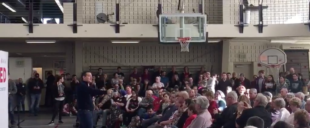 Man Working Out During Ted Cruz Speech