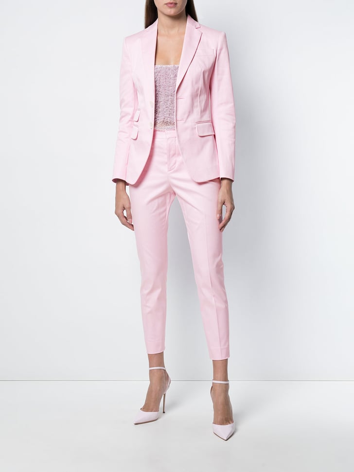 DSQUARED2 Suit | Melania Trump Wearing Light Pink Suit | POPSUGAR ...