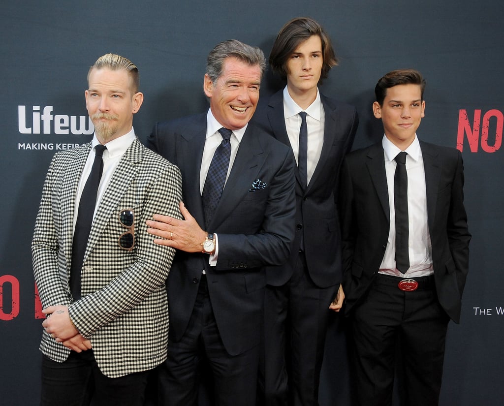 Pierce Brosnan and His Sons on the Red Carpet 2015