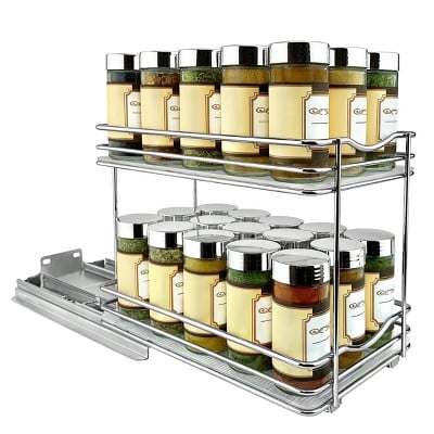 Lynk Professional Slide Out Double Spice Rack