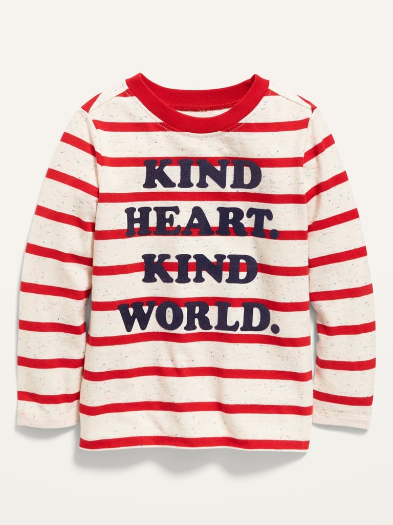 Old Navy Unisex Valentine-Graphic Striped Long-Sleeve Tee For Toddler