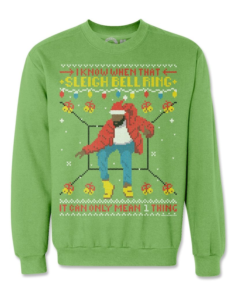 Hotline Sleigh Bell Ring Ugly Christmas Sweatshirt