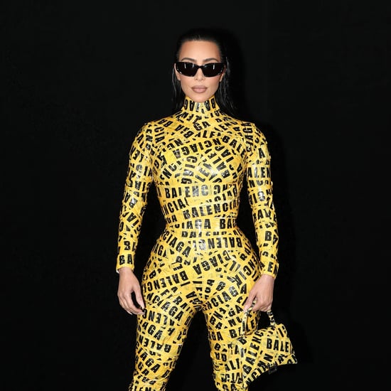 Kim Kardashian's Balenciaga Turtleneck and Tiger Pantaboots