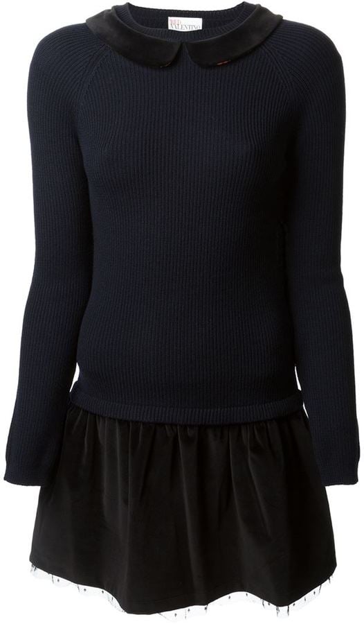 The MixedMaterial Sweater Dress Sweater Dresses For Fall POPSUGAR