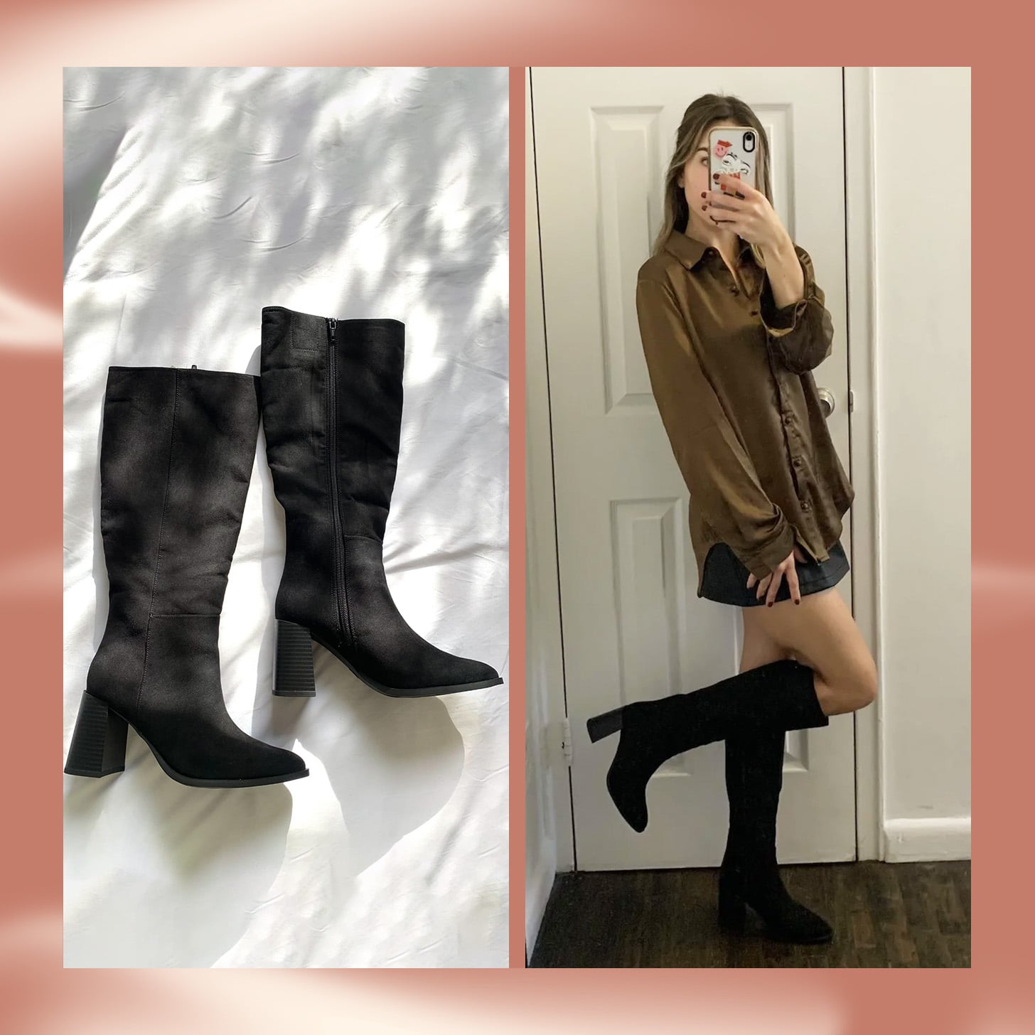Luxury Thick Heel Shoes Women Knee High Boots 2022 Autumn