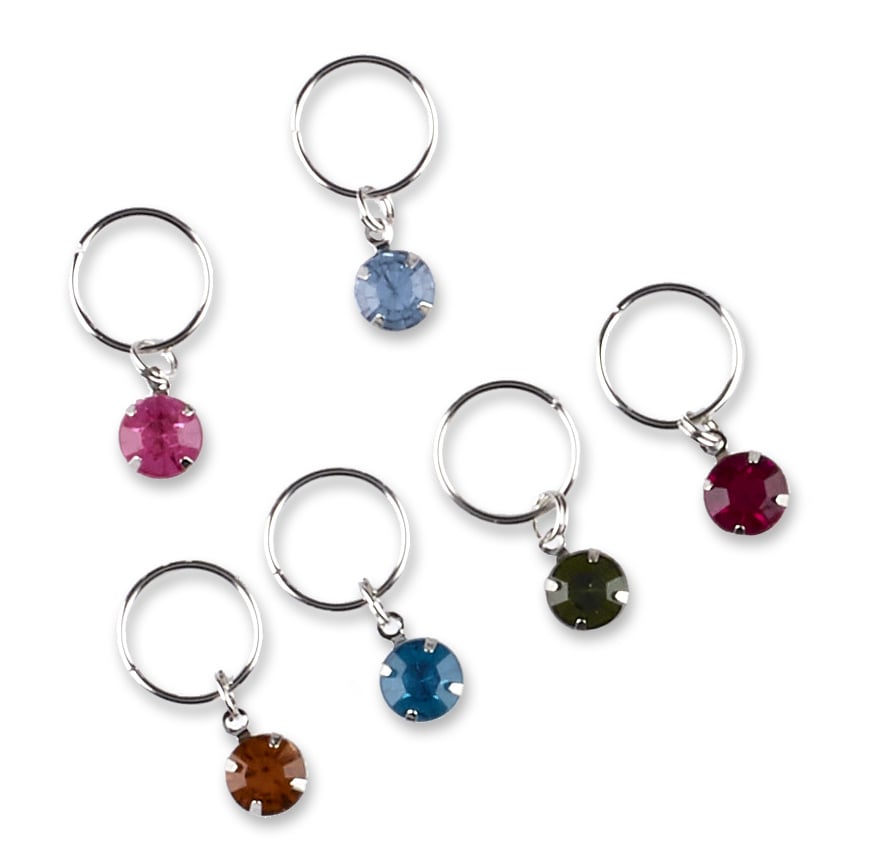 Sincerely Jules x Scunci Hair Rings With Stones 6-Pack