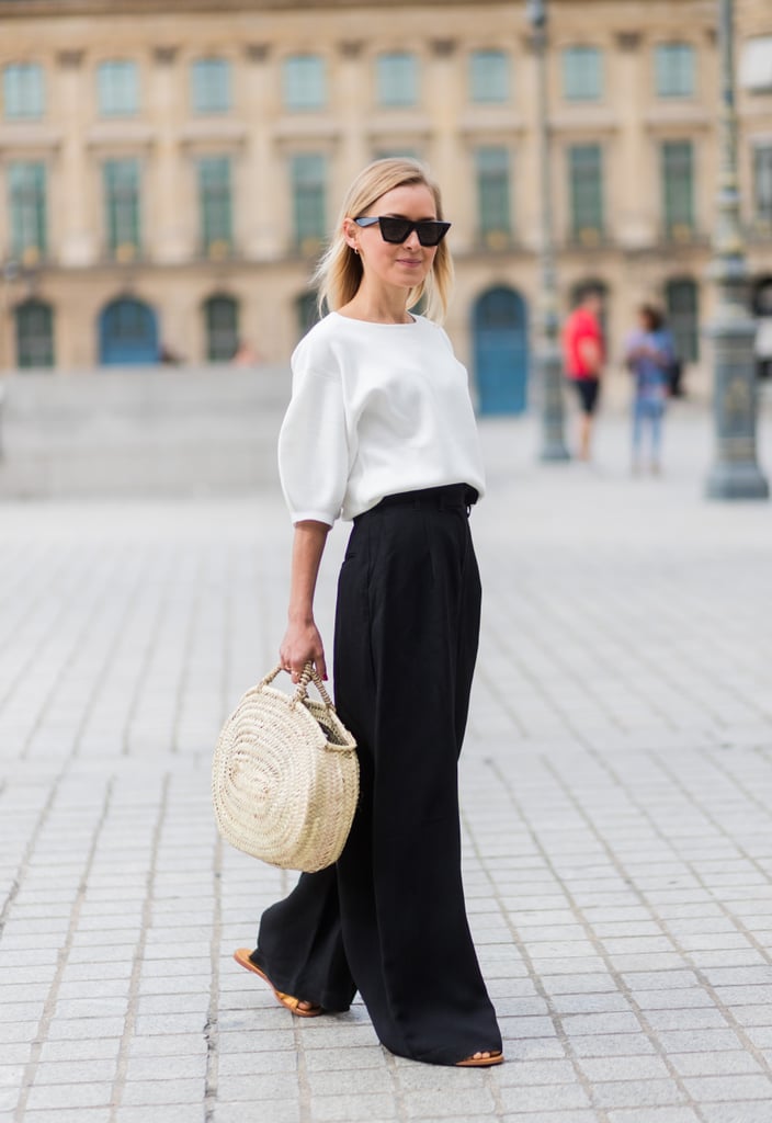 Accessorise a simple, monochrome outfit.