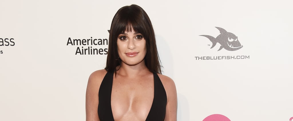 Lea Michele's La Perla Dress at Oscars Afterparty 2018