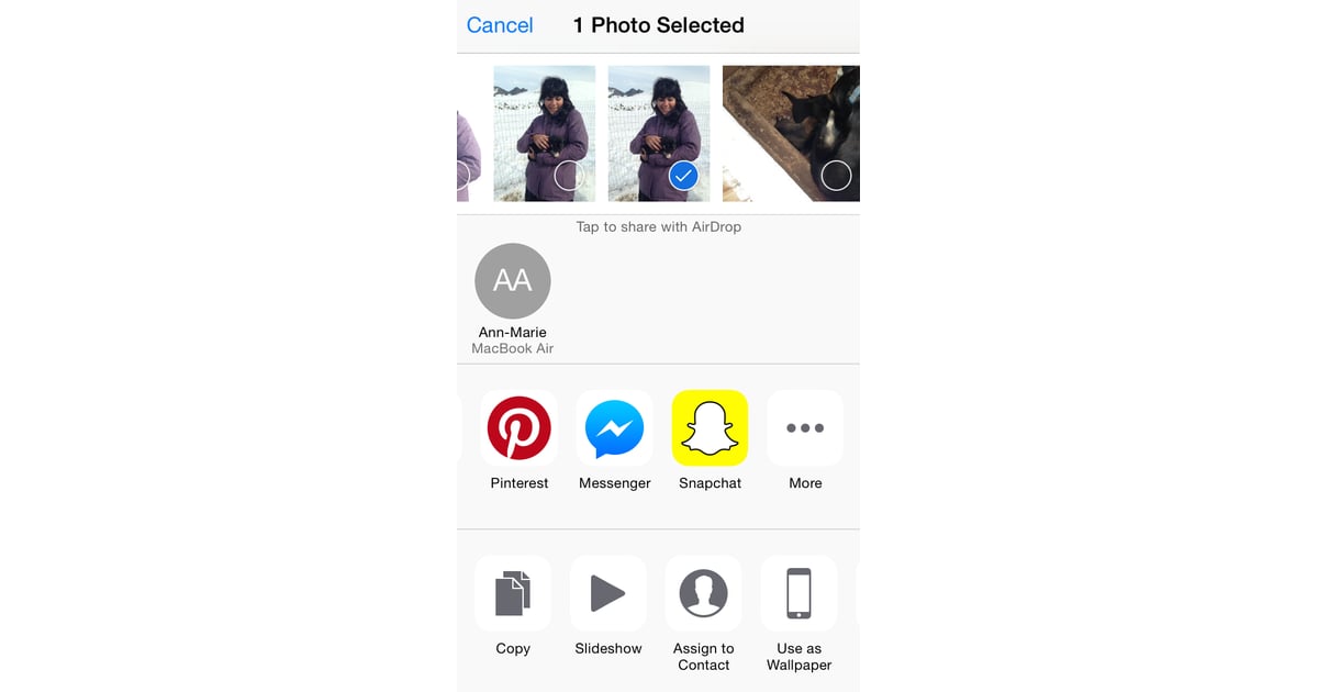 One way to send photos to multiple people on Snapchat is straight from