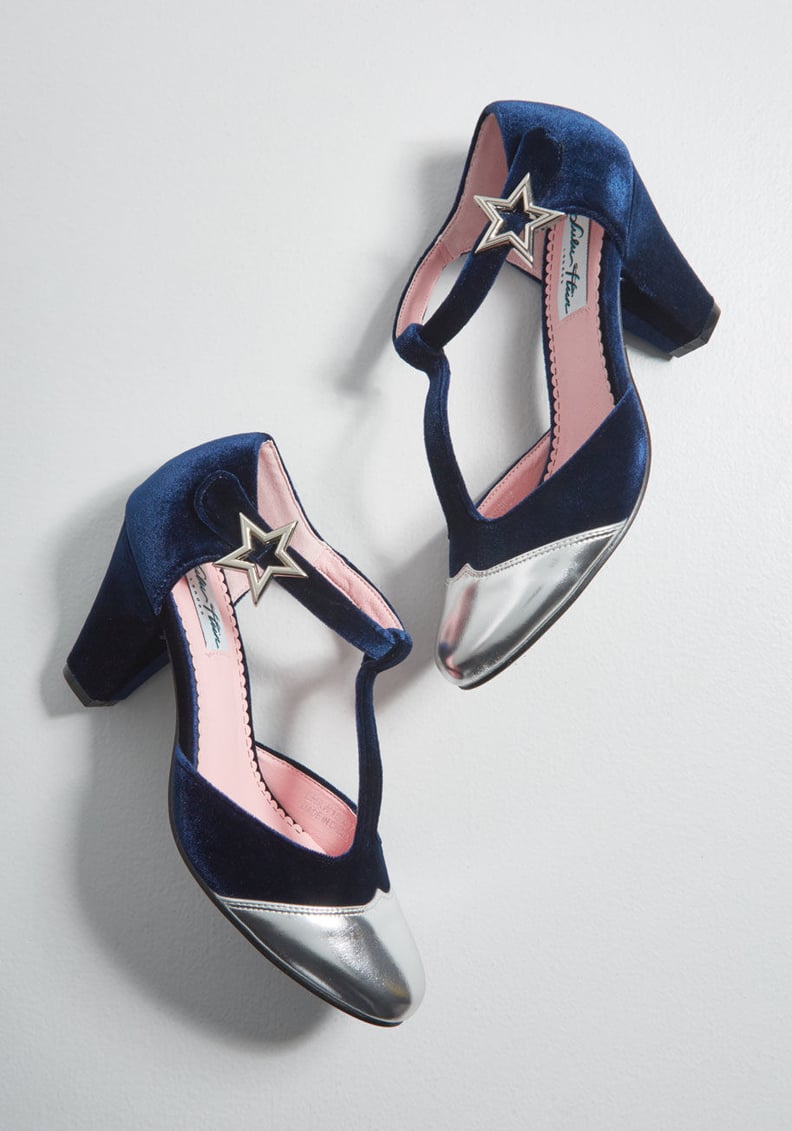 Modcloth Starry Time T-Strap Heels
