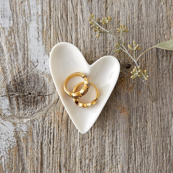 Ceramic Heart Trinket Dish