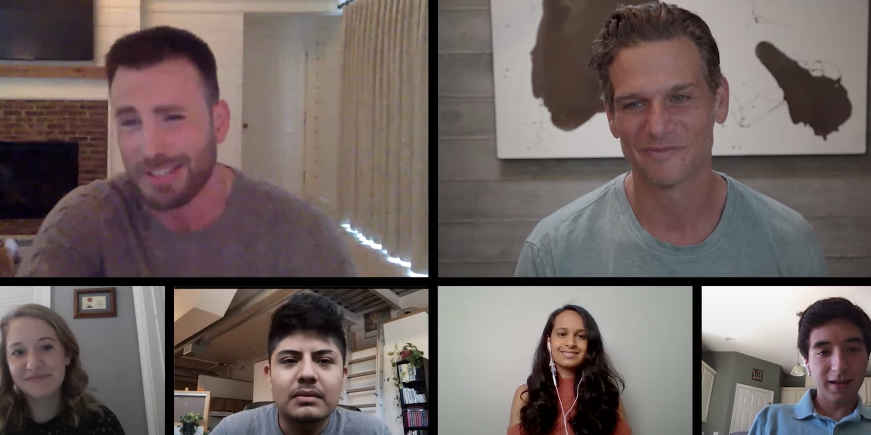 Chris Evans Talks to FirstTime Voters at MTV Virtual Event PS Celebrity