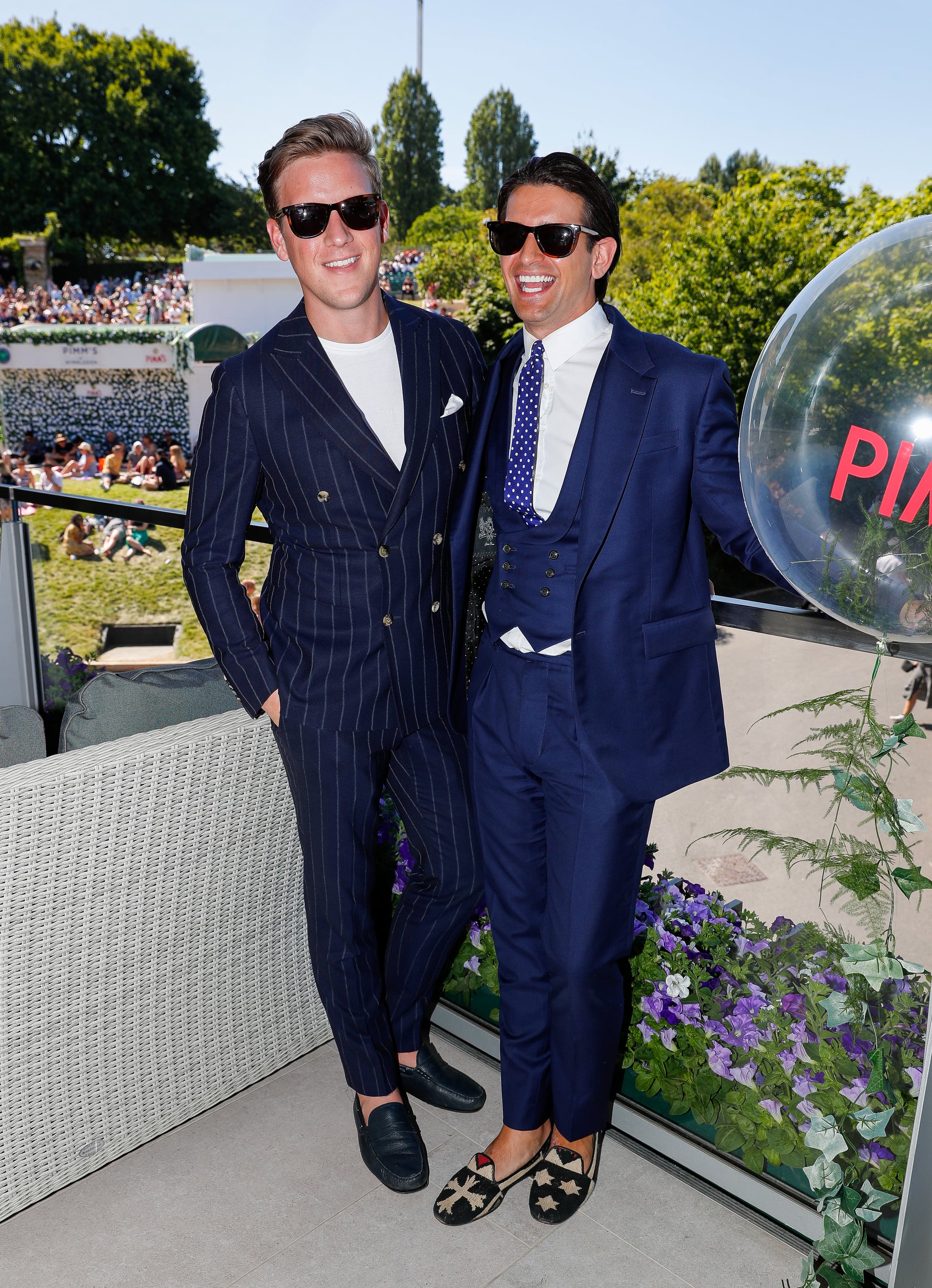 LONDON, ENGLAND - JULY 04: Gareth Locke and Ollie Locke at the Pimm's No.1 Suite The Championships at Wimbledon on July 4, 2019 in London, England. (Photo by David M. Benett/Dave Benett/Getty Images for Pimm's)