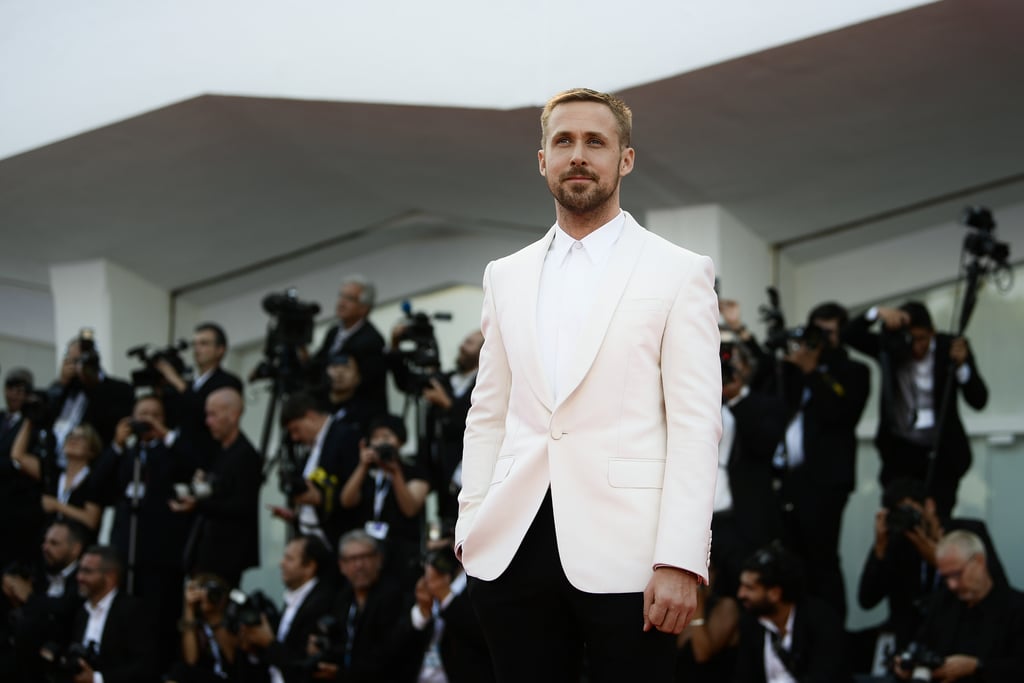 Ryan Gosling Promoting First Man Pictures