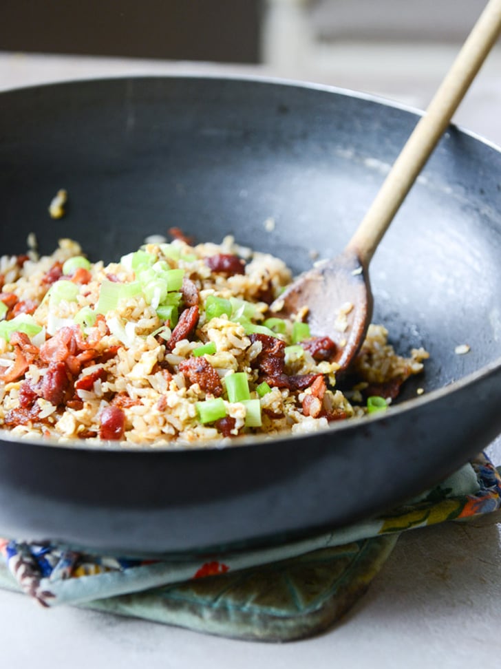 Breakfast Fried Brown Rice With Bacon