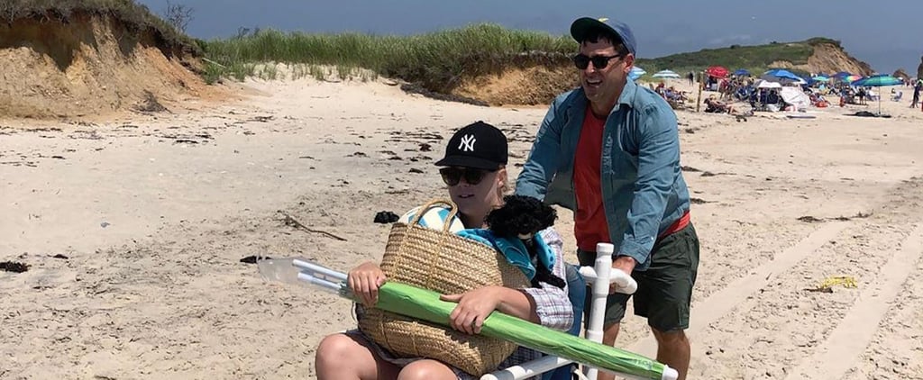 Amy Schumer Joyously Getting Pushed Through the Sand in a Beach Wheelchair Is My Summer Mood