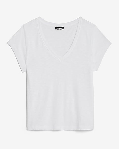 Express Slub V-neck Tee