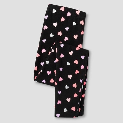 Valentines Day Heart Print Leggings 