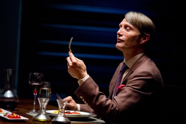 HANNIBAL, Mads Mikkelson in 'Apertif' (Season 1, Episode 1, aired April 4, 2013), 2013-, ph: Brooke Palmer/NBC/courtesy Everett Collection