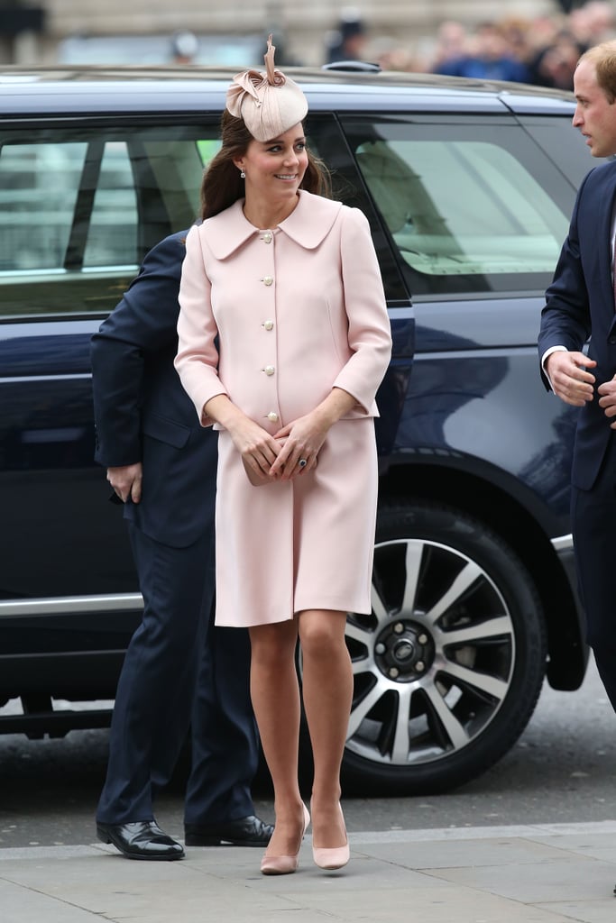Kate Middleton and the Royal Family at Westminster Abbey