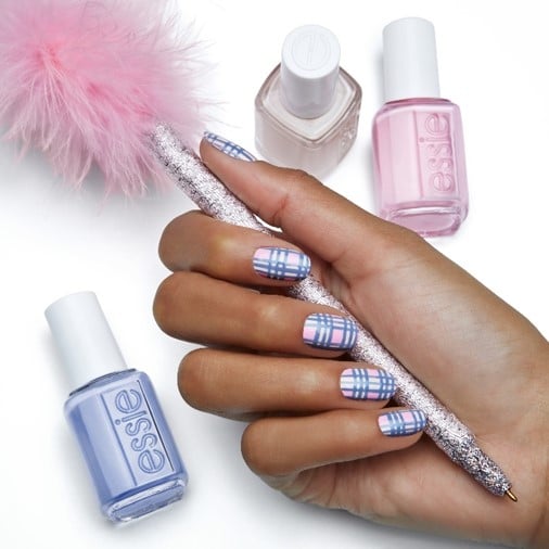 Essie Uniform Plaid Nail Art by Rita Remark