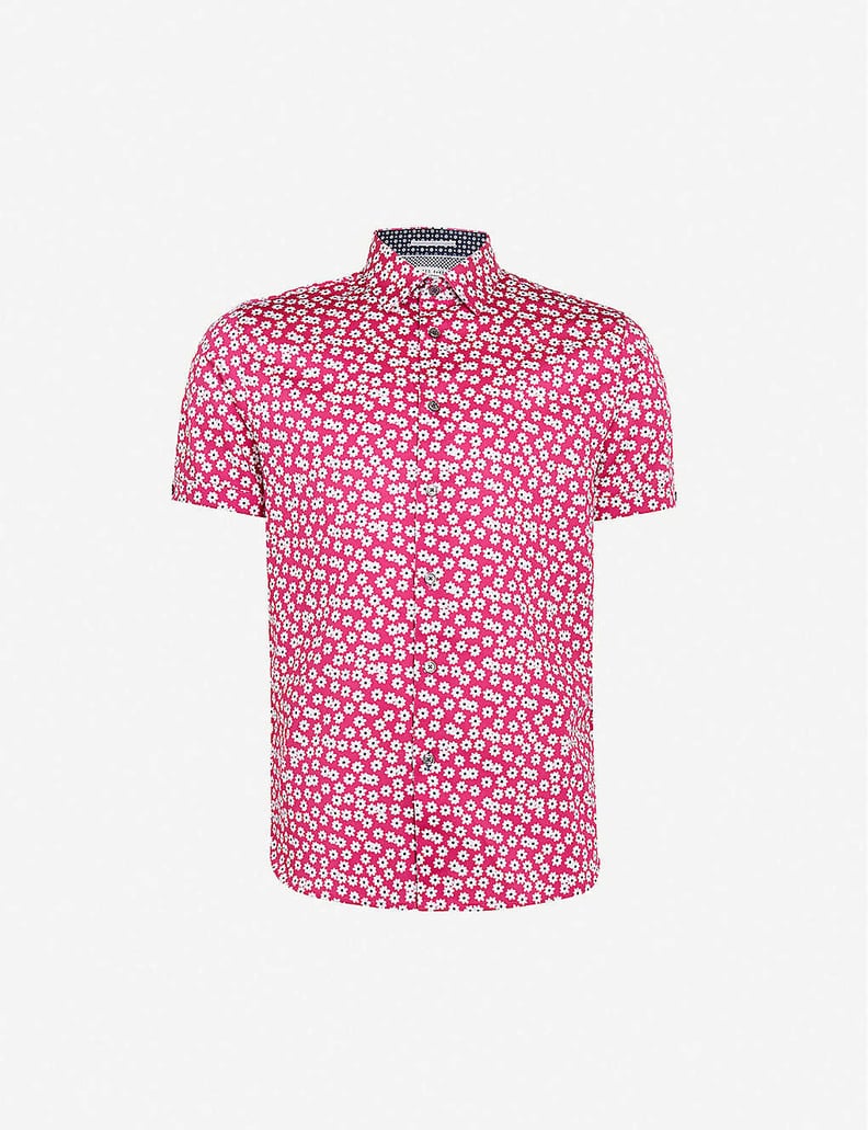 Ted Baker Relax Floral-Print Cotton Shirt