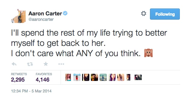 Aaron Carter Tried to Win Hilary Duff Back