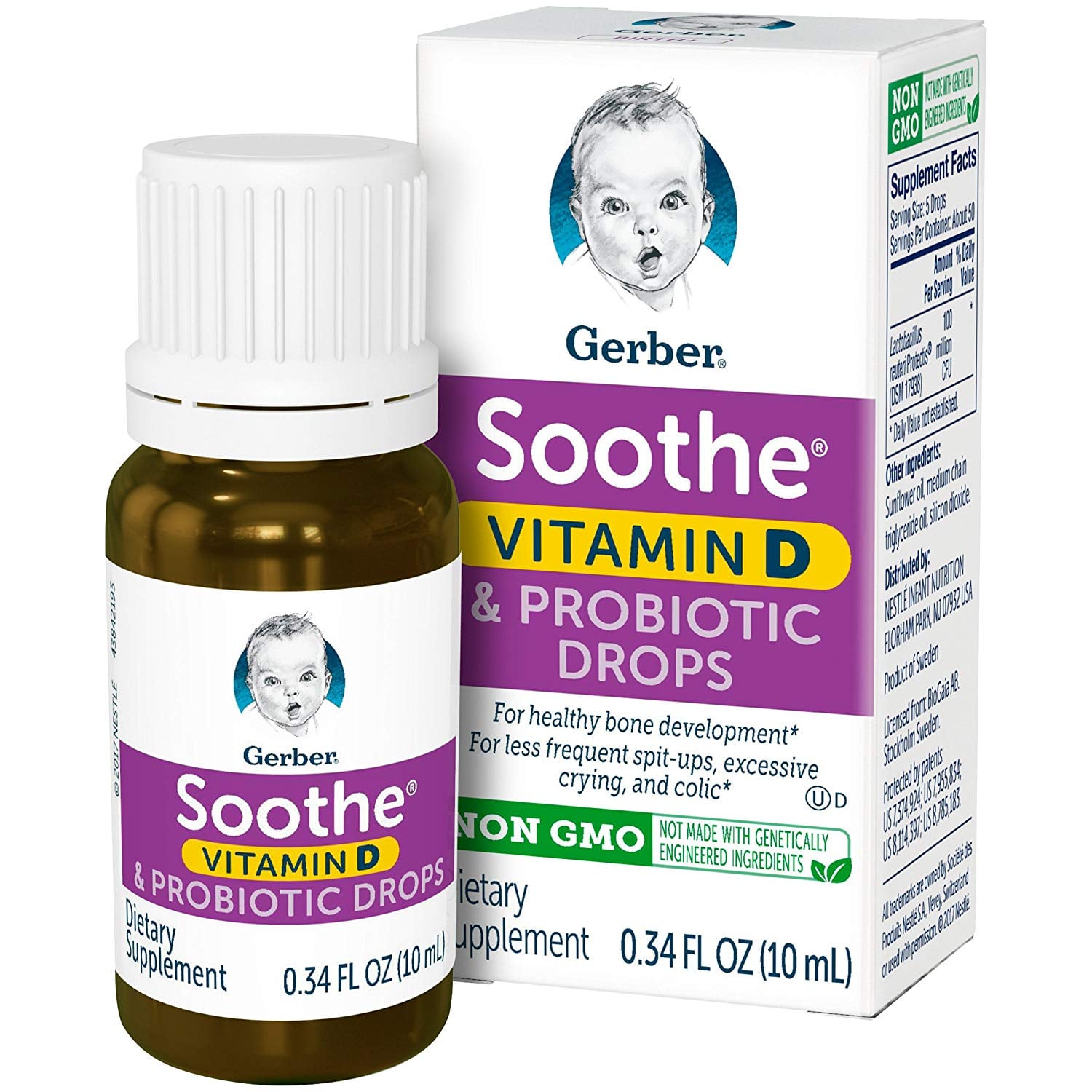 Gerber Soothe Baby Probiotic Drops With 
