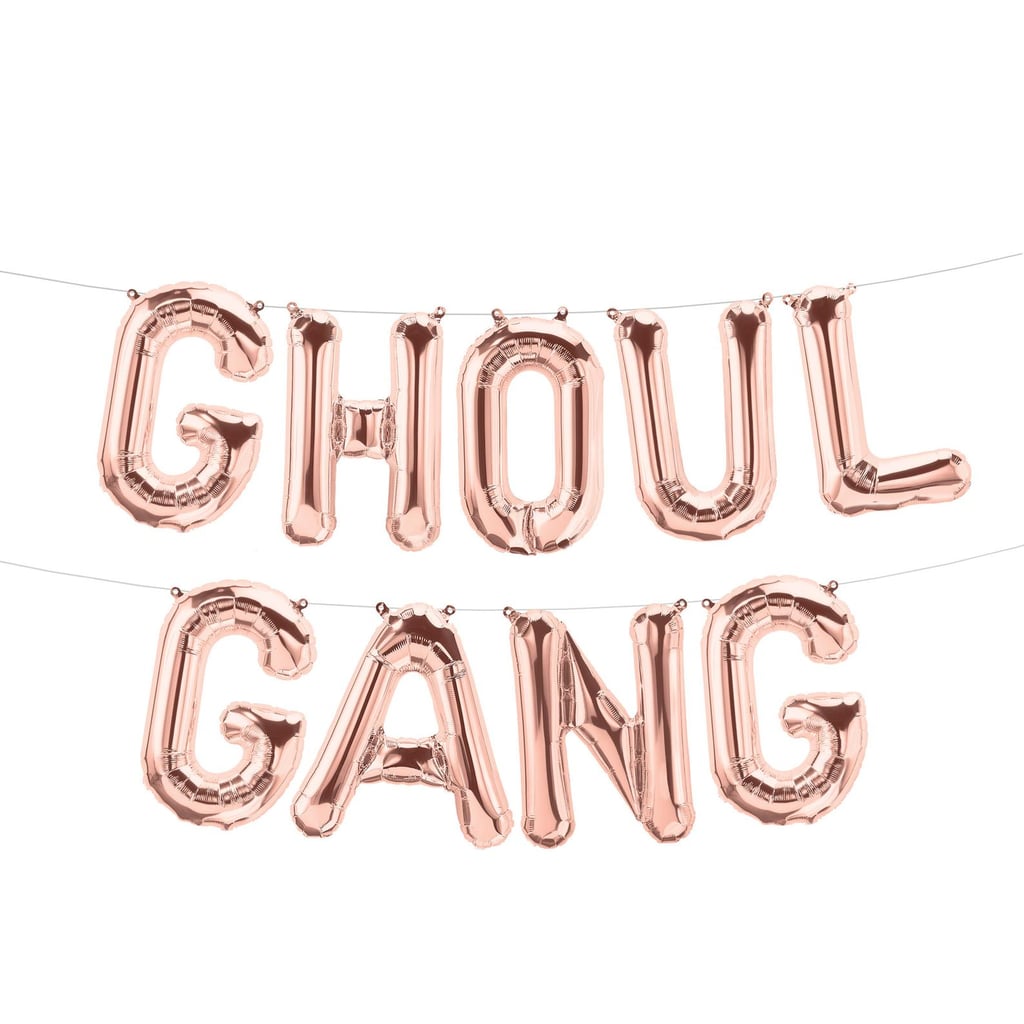 Rose Gold Halloween Letter Balloons