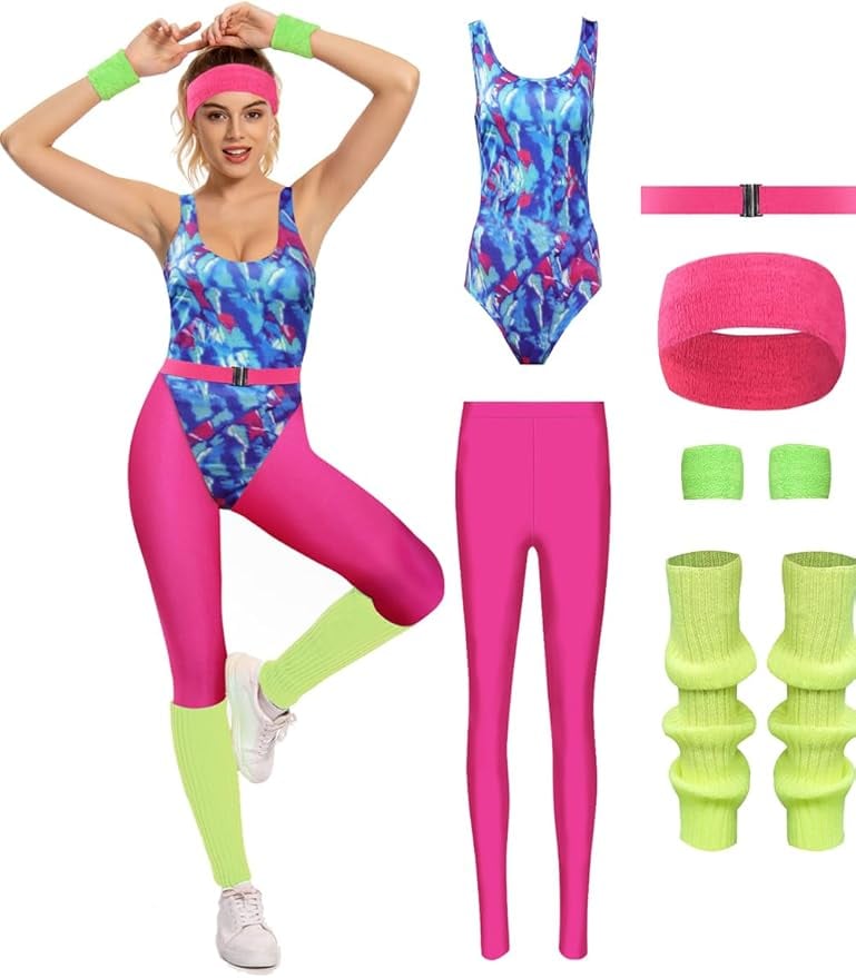 Maawo 80s Workout Outfit