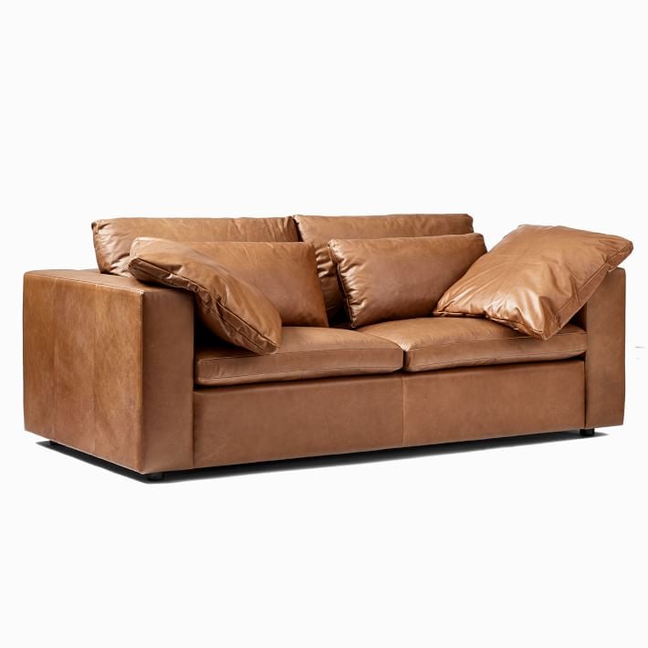 West Elm Harmony Modular Leather Sofa