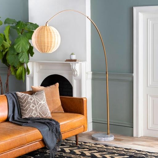 Jungalow Rattan Floor Lamp Best Home Lighting Fixtures and Lamps 2021