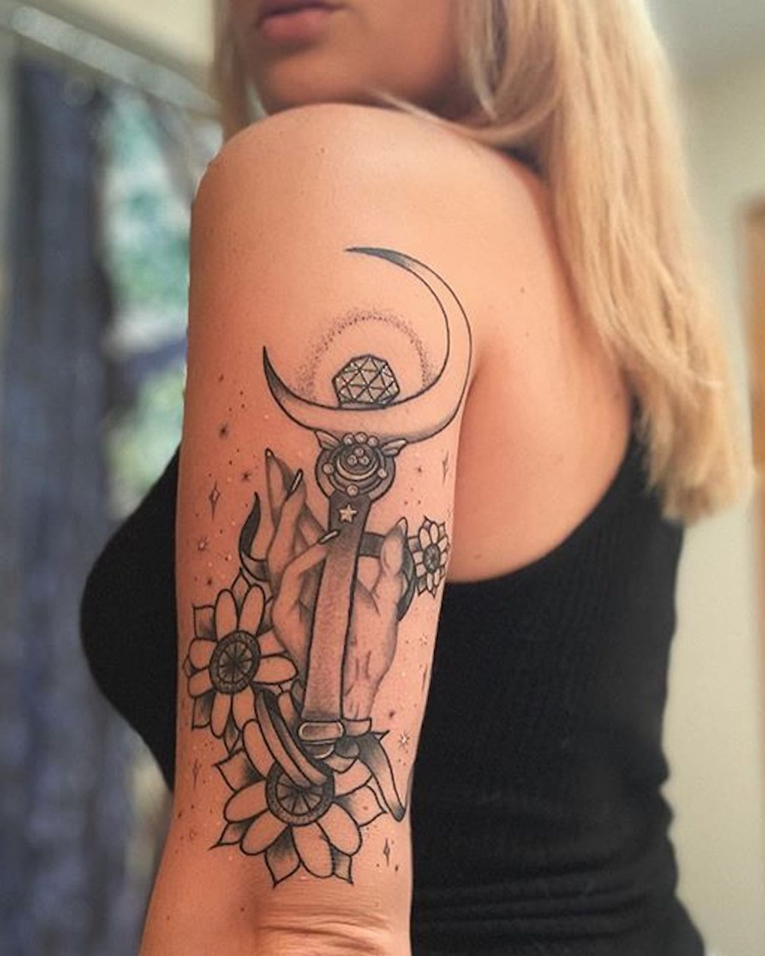 sailor neptune symbol tattoo