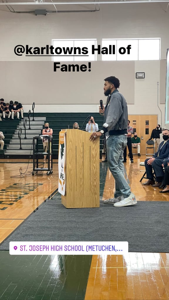 Jordyn Woods and Karl-Anthony Towns | Hall of Fame Induction