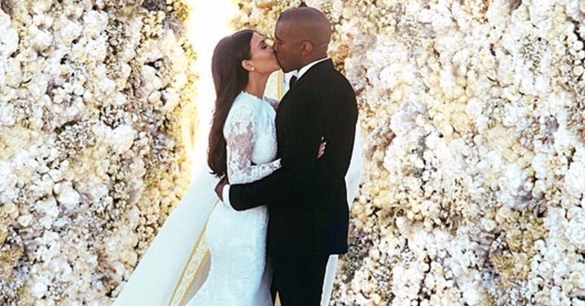 Kim Kardashian and Kanye West Wedding Facts POPSUGAR Celebrity