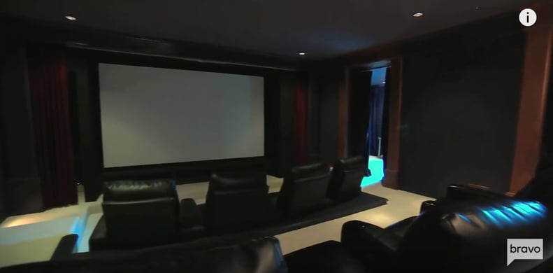 5. Her Home Theater Is Next Level
