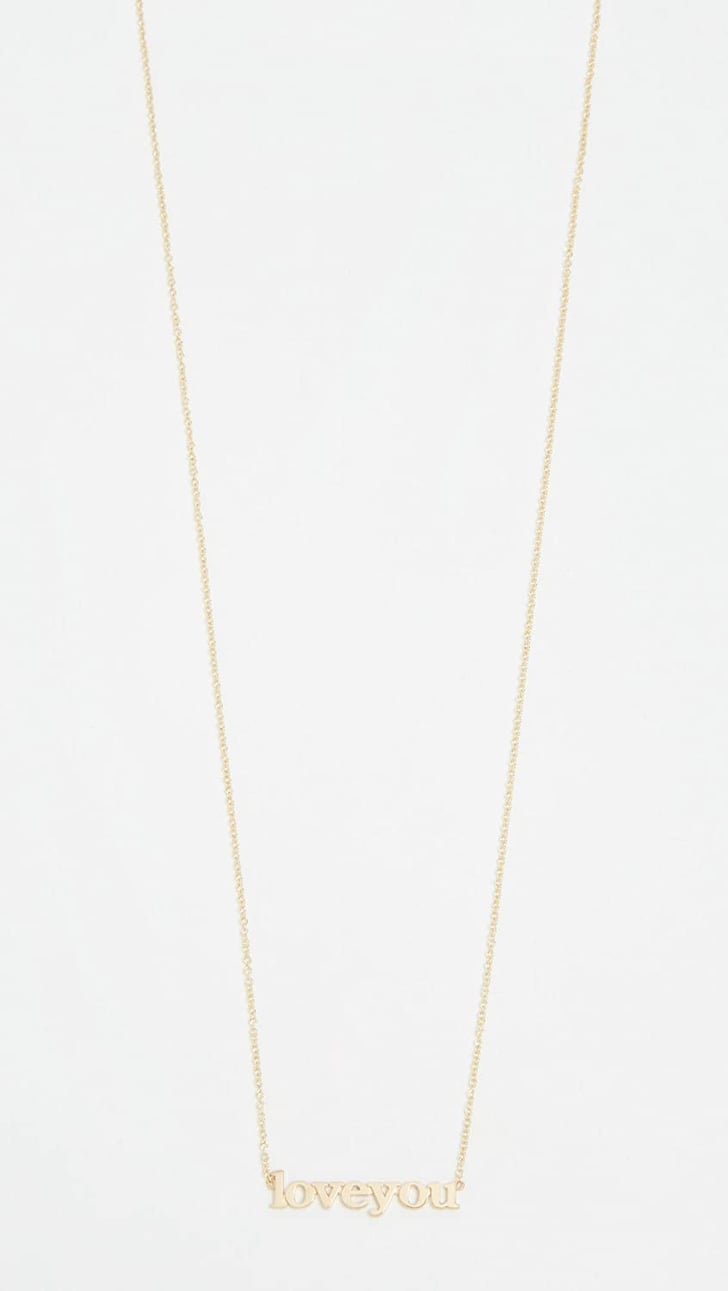 Jennifer Meyer Jewelry 18k Gold Love You Necklace Best Jewelry on