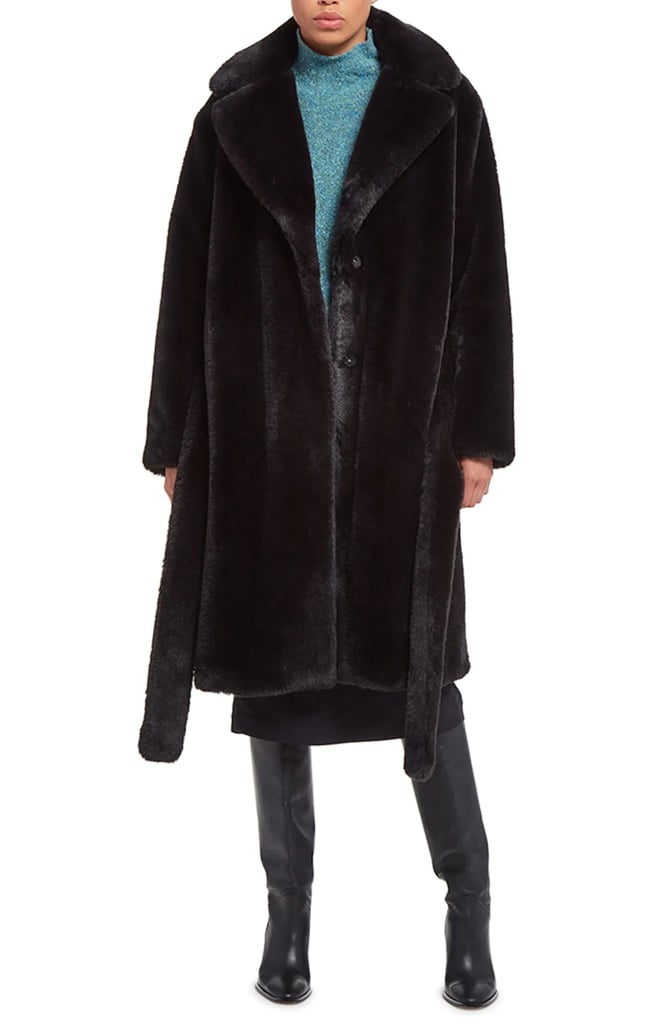 A Faux Fur Coat: Apparis Mona Faux Fur Coat