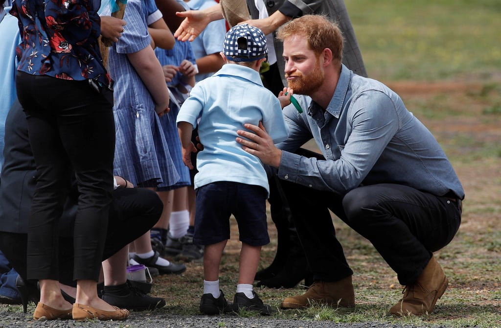 Prince Harry and Meghan Markle With Boy in Dubbo, Australia