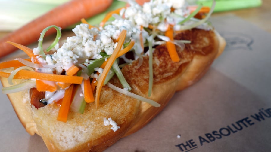 Buffalo Wing Hot Dog